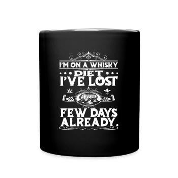 Whisky Whiskey - Tasse einfarbig - Schwarz - Vorne