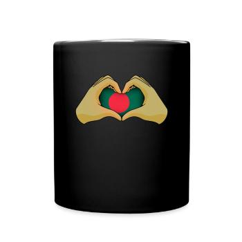 Bangladesch - Tasse einfarbig - Schwarz - Vorne