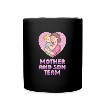 Maman Mère Fils - Mug uni - noir - Devant