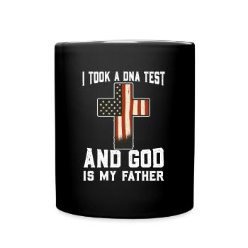 God Christ Christian Saying - Full Colour Mug - black - Front