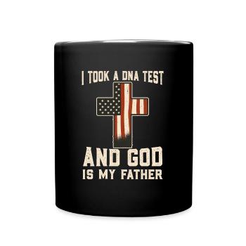 Dieu Christ Proverbe chrétien - Mug uni - noir - Devant