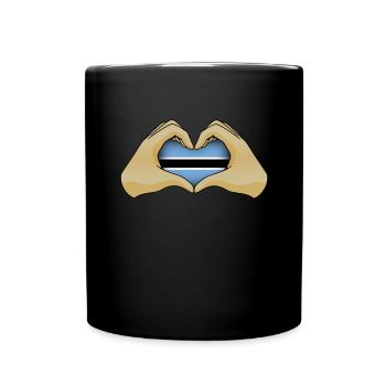 Botswana - Tasse einfarbig - Schwarz - Vorne