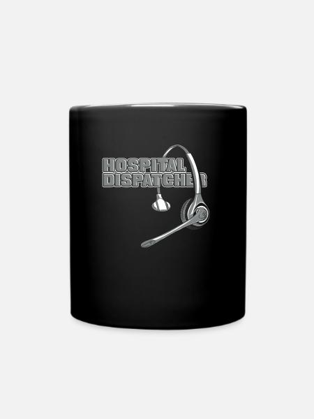Notruf Leitstelle Einsatzzentrale Cool - Tasse einfarbig - Schwarz
