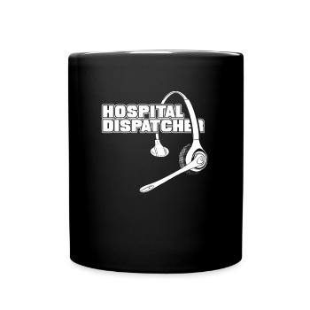 Notruf Leitstelle Einsatzzentrale - Tasse einfarbig - Schwarz - Vorne