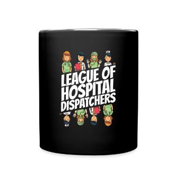Emergency Call Control Center Operations Center Hospital - Full Colour Mug - black - Front