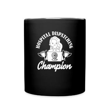 Emergency call control center operations center - Full Colour Mug - black - Front