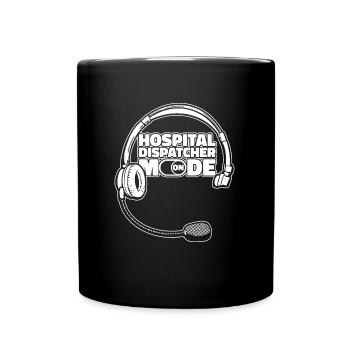 Emergency Call Control Center Operations Center Headset - Full Colour Mug - black - Front