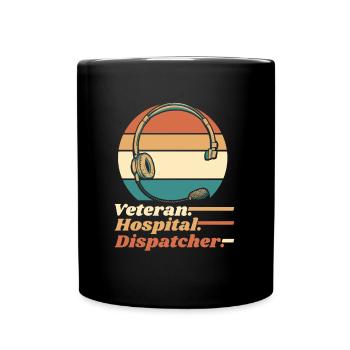 Emergency call control center operations center - Full Colour Mug - black - Front