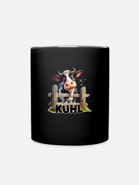 Kuhl - vaches cool vaches drôles d’agriculteurs et d’agriculteurs - Mug uni - noir