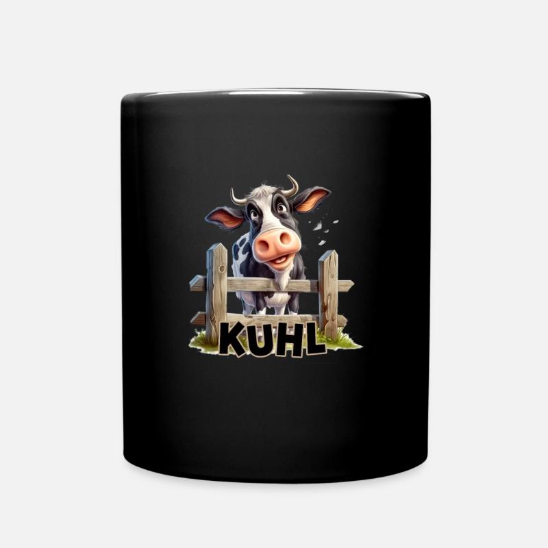 Kuhl - vaches cool vaches drôles d’agriculteurs et d’agriculteurs - Mug uni - noir