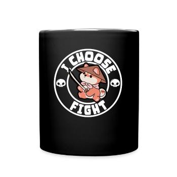 I choose fight - Full Colour Mug - black - Front