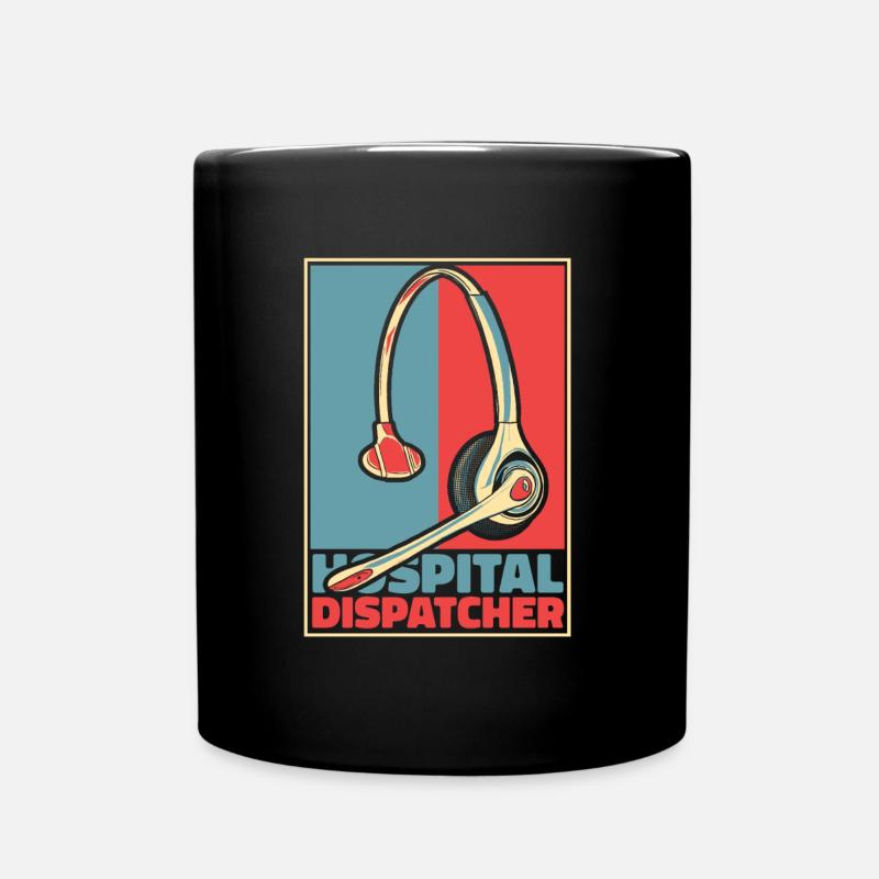 Centre de contrôle des appels d’urgence Centre des opérations de l’hôpital - Mug uni - noir