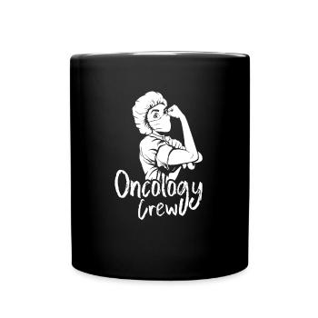 Krankenschwester Besatzung Oncology Crew - Tasse einfarbig - Schwarz - Vorne