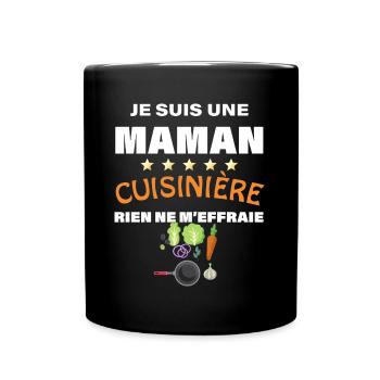 Maman Ma Cuisinière Préférée - Mug uni - noir - Devant