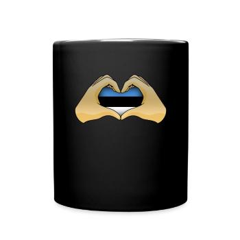 Estonie - Mug uni - noir - Devant