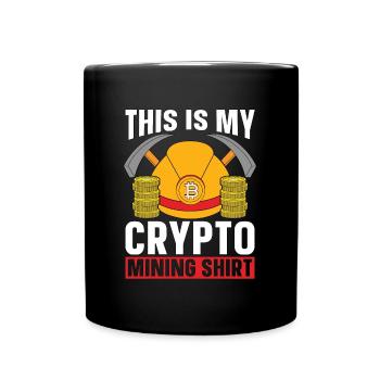 Cryptocurrency This Is My Crypto Mining Investment - Tasse einfarbig - Schwarz - Vorne
