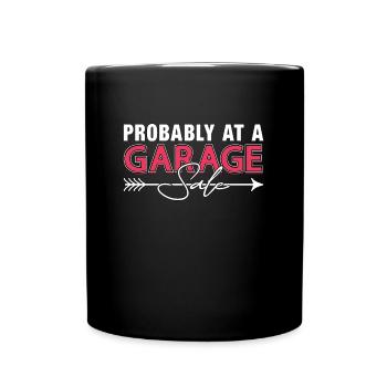 Ventes de garage probablement à une vente de garage Shopping - Mug uni - noir - Devant