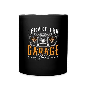 Ventes de garage I Frein pour le marché de la ferraille des ventes de garage - Mug uni - noir - Devant