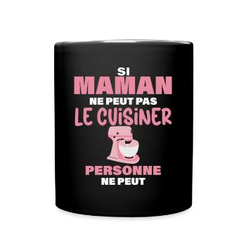 J'aime Les Petit Plat De Maman Cuisinière - Mug uni - noir - Devant