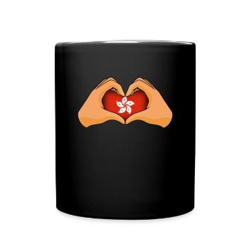 Hong Kong - Full Colour Mug - black - Front