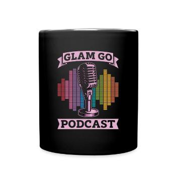 Podcasting Glam Go Podcast Radio Broadcast Blogger - Mug uni - noir - Devant