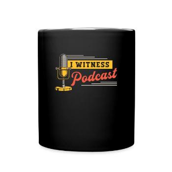 Podcasting I Witness Podcast Loves Radio Broadcast - Full Colour Mug - black - Front