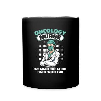 Infirmière combattante - Mug uni - noir - Devant