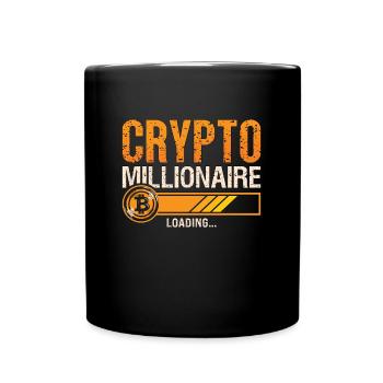 Crypto-monnaie Crypto Millionnaire Blockchain HODL - Mug uni - noir - Devant