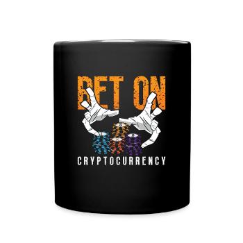 Cryptocurrency Bet On Cryptocurrency Stock Market - Full Colour Mug - black - Front