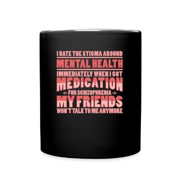 Psychologie Psychologe Medikament - Tasse einfarbig - Schwarz - Vorne