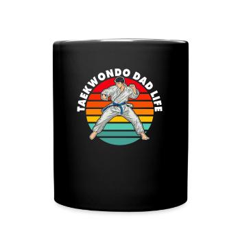 Taekwondo Père Taekwondo - Mug uni - noir - Devant