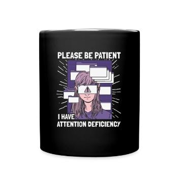 Psychologie Psychologe - Tasse einfarbig - Schwarz - Vorne