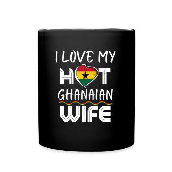 C’est drôle que j’aime mon mari ghanéen chaud - Mug uni - noir - Devant