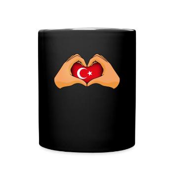 Türkei - Tasse einfarbig - Schwarz - Vorne