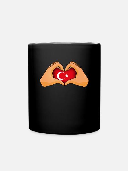 Türkei - Tasse einfarbig - Schwarz