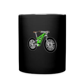 E Bike Electric Bike E Bike - Full Colour Mug - black - Front