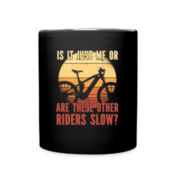 E Bike Electric Bike Funny - Full Colour Mug - black - Front