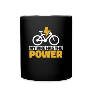 E Bike Electric Bike Performance - Full Colour Mug - black - Front