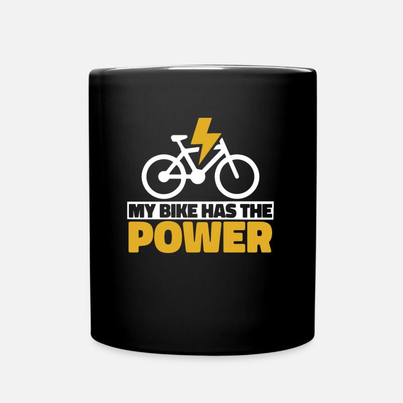 E Bike Elektrorad Leistung - Tasse einfarbig - Schwarz