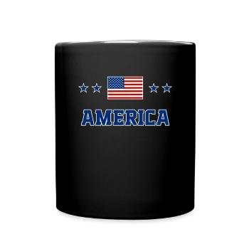 Amérique du Nord - Mug uni - noir - Devant