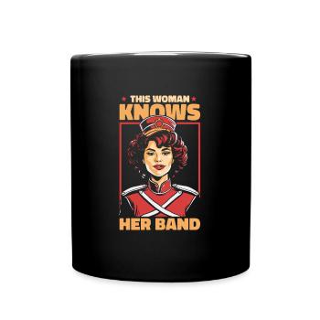 Fan train marching band - Full Colour Mug - black - Front