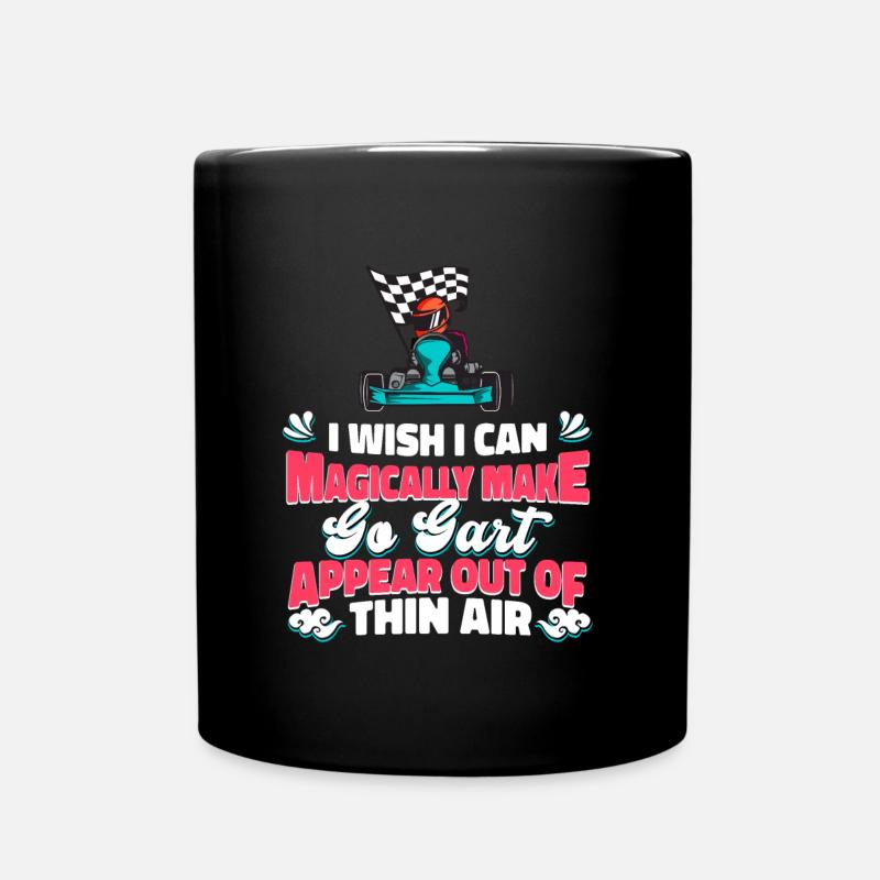 Faire du karting, karting, karting - Mug uni - noir