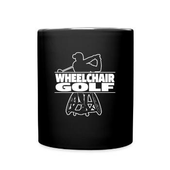 Golf Golfer Golfing Wheelchair Golf - Full Colour Mug - black - Front