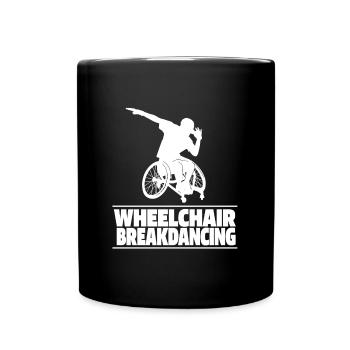 Breakdance Breakdancer Breakdancing Wheelchair - Full Colour Mug - black - Front