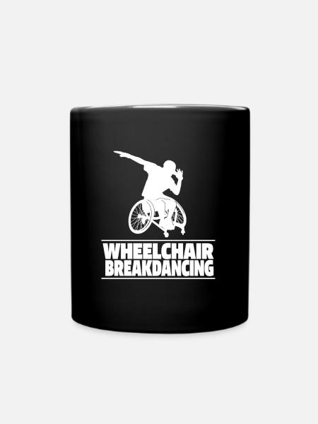 Breakdance Breakdancer Breakdancing Wheelchair - Full Colour Mug - black