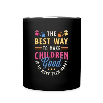 Childcare Worker The Best Way To Make Babysitting - Tasse einfarbig - Schwarz - Vorne