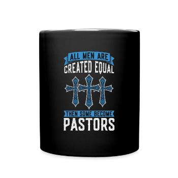 Clergé Tous les hommes sont créés Culte égal Ecclésiastique - Mug uni - noir - Devant