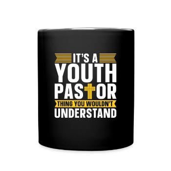 Le clergé c’est une chose de pasteur de jeunesse Culte de prédicateur - Mug uni - noir - Devant