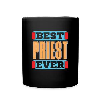Clergy Best Priest Ever Devotion Pastor Clergyman - Full Colour Mug - black - Front