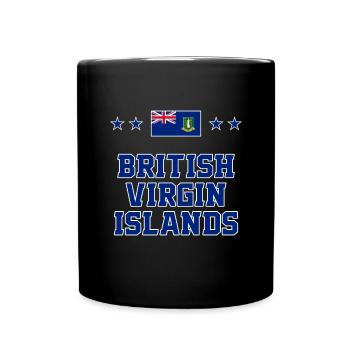 Britische Jungferninseln - Tasse einfarbig - Schwarz - Vorne